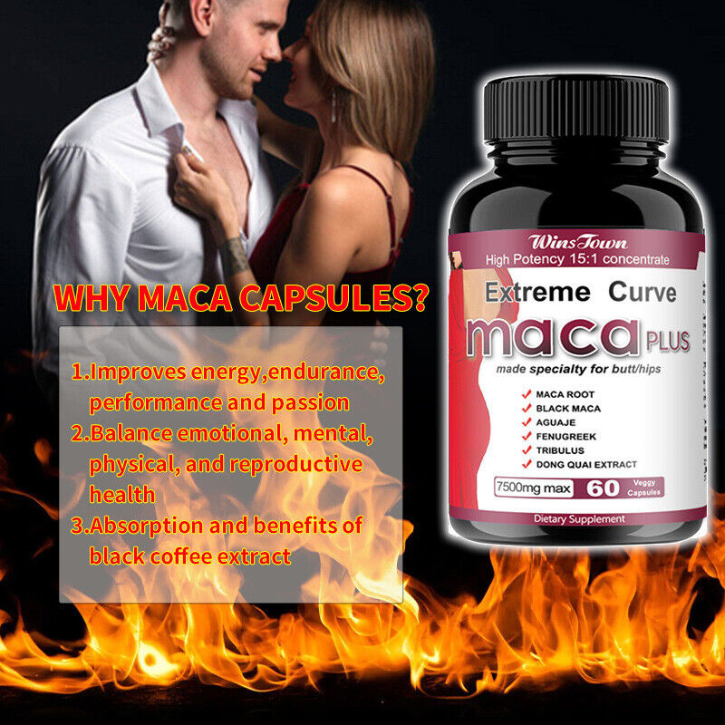 MACA ROOT 7500 MG capsules ( lepidum mayenil ) 7500 mg 60 count organic vitamins Secondary image