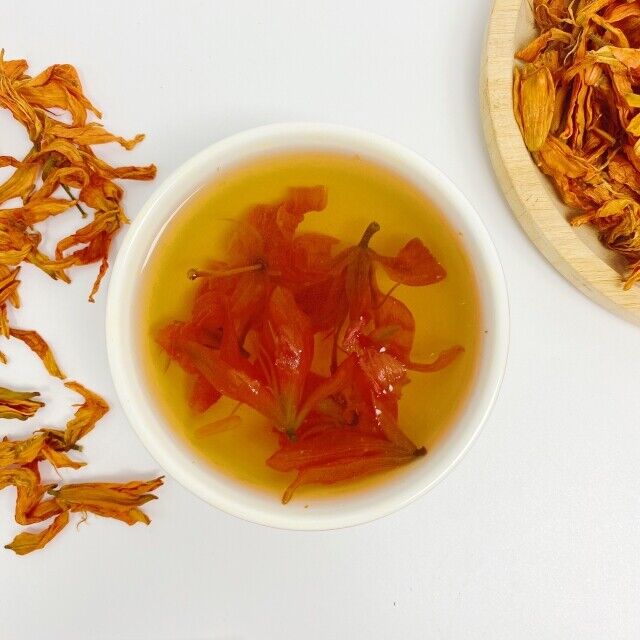 Orange color Lily Flower Dried Natural Lily Flowers Blooming Tea Drinks 500g