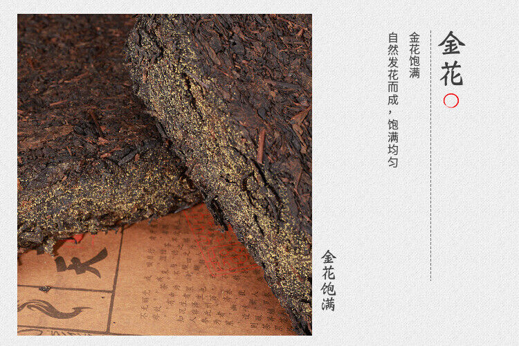 920g Anhua black tea Tianjian Fu brick black tea raw tea golden flower black tea