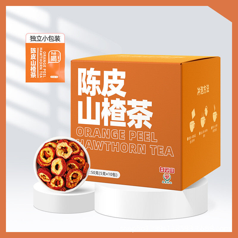 Tangerine Peel Hawthorn Herbal Tea Bags Unisex Health Support Blend