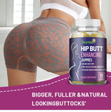 Hip Butt Enhancement Gummies 60 Caps Natural Booty Growth Supplement