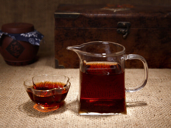 Pu'er Tea Ripe Tea 357g Yunnan Qizi Cake Tea Ripe Pu'er Tea