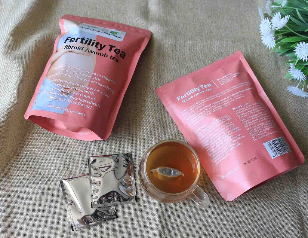 Weibliche Fruchtbarkeit Fibroid Tee Kräuter Teebeutel Gebärmutter Detox Tee