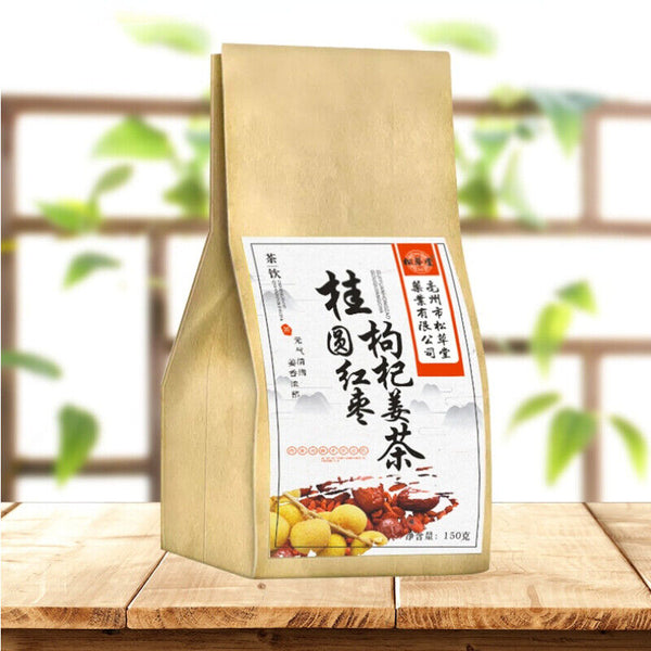 150g Women's Health Organic Longan Red Date Wolfberry and Ginger Tea Herbal Tea