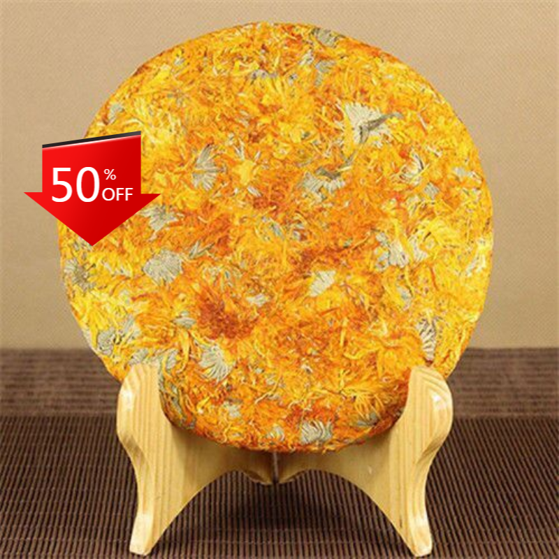 200g Premium Quality Calendula marigold cake, Calendula officinalis, Herbal Tea