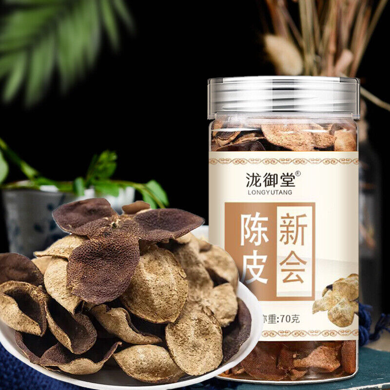 Aged Xinhui Dried Tangerine Peel Natural Herbal Tea in Sealed Jar