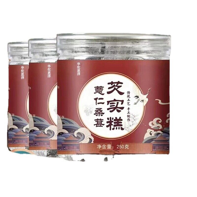 Job's Tear Mulberry Gravy Cake Poria Mulberry Lotus Seed Yam 250g / Can