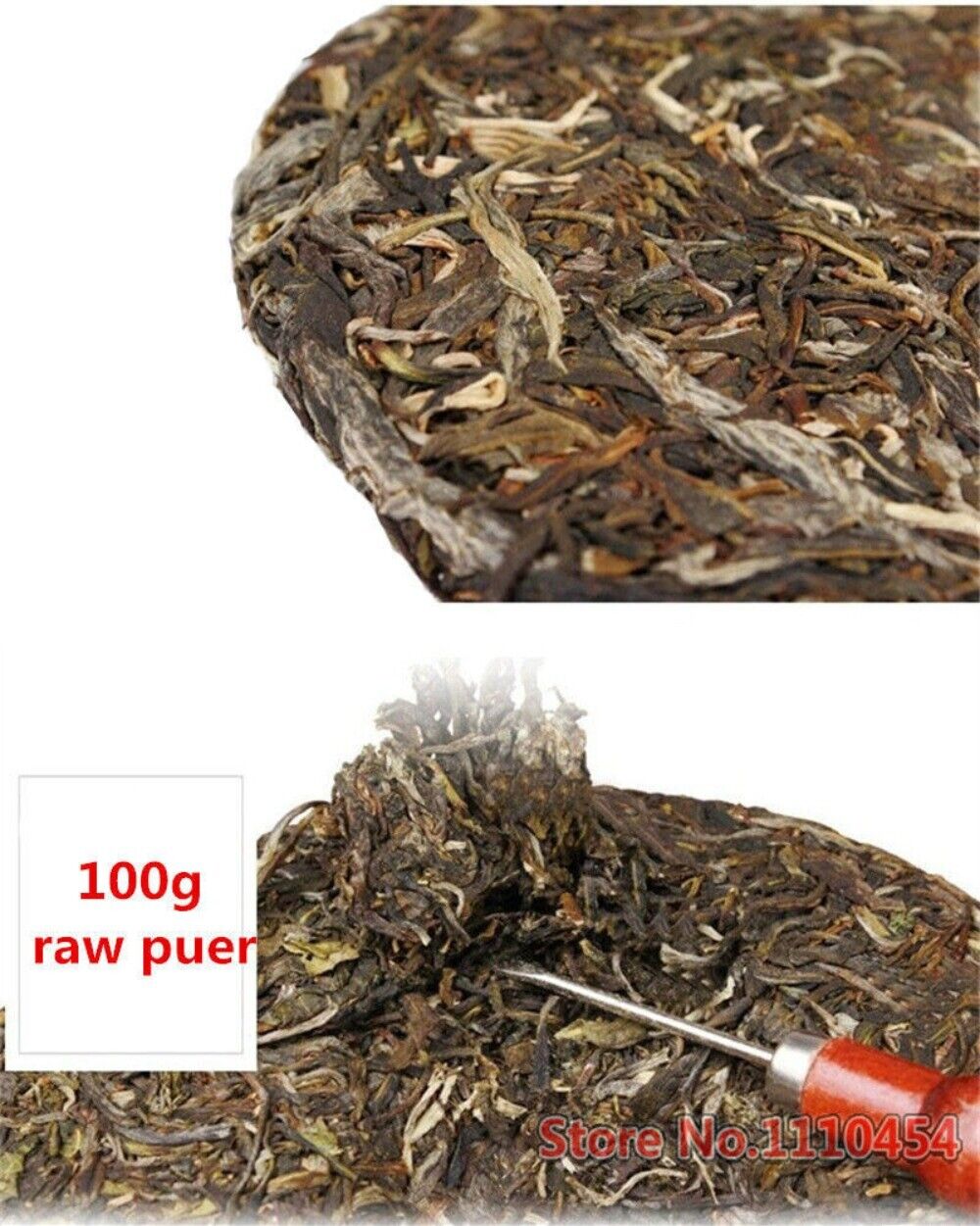 Yunnan Sheng Puer Tea Cake 100g Raw Green Premium Aged Loose Leaf