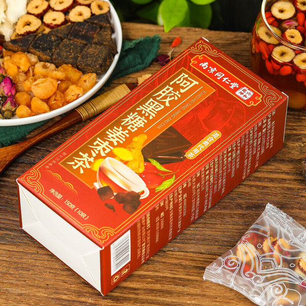Natural Super Grade  Ajiao Black Sugar Ginger Jujube Tea Combination Health Tea
