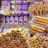 New Creamy Taro Milk Filled Egg Roll Snack