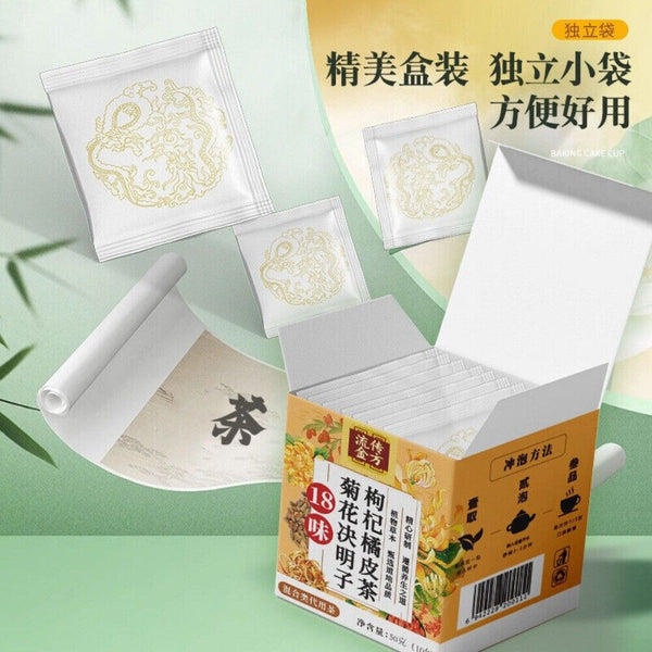 18 Flavor Herbal Tea Blend Chrysanthemum Cassia Wolfberry Dandelion