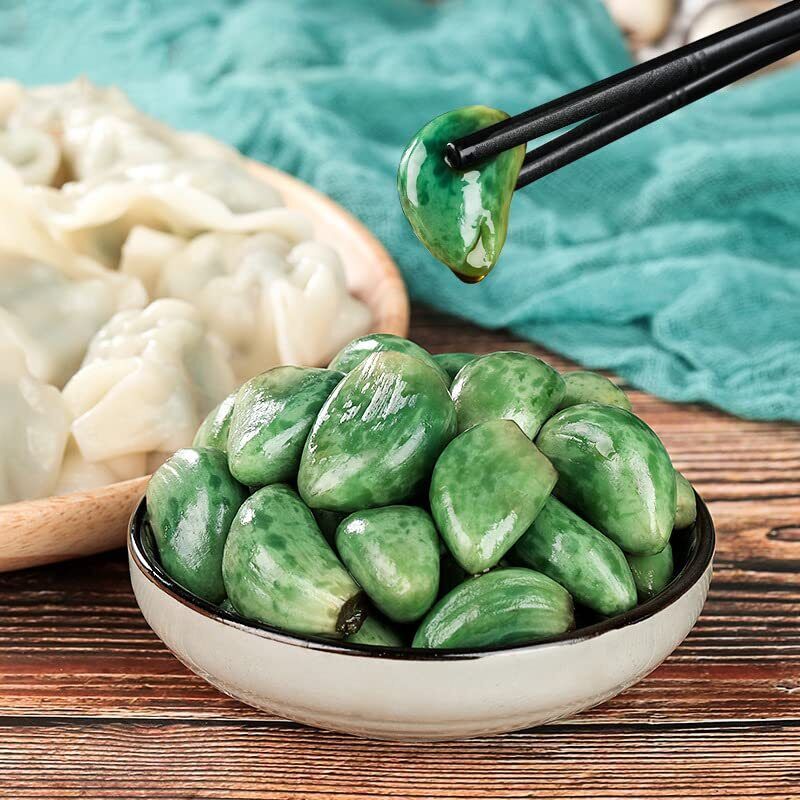 Laba Garlic Jade Garlic Fresh Green Garlic Pickled with Vinegar Shandong Special