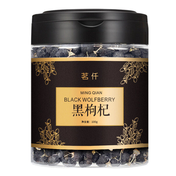 Natural Qinghai Black Wolfberry 100g Organic Black Goji Berry Health Herbal Tea