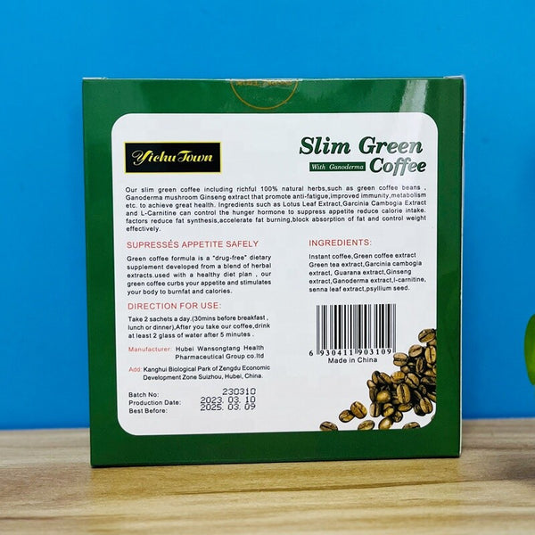 Instant Weight Loss Ganoderma Slimming Coffee 10g*18 Natural Slim Latte Coffee