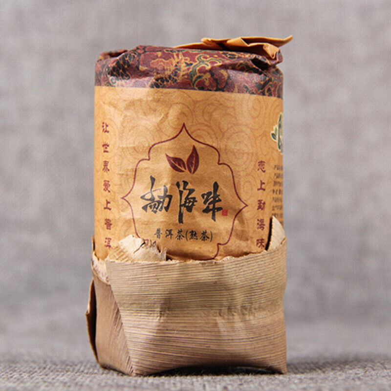 200g Pu'er small tea column tea cake Ripe Tea Fermented craft tea Health Care