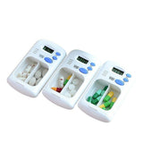 Timer Box Mini Handy Pill Reminder Drug Box 2Grid One-day Timing Medicine Cases