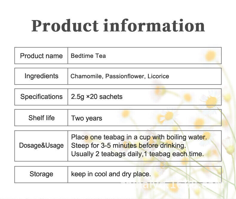 Sleep Bedtime Tea Sleeping Tea Night Time Tea healthy drink