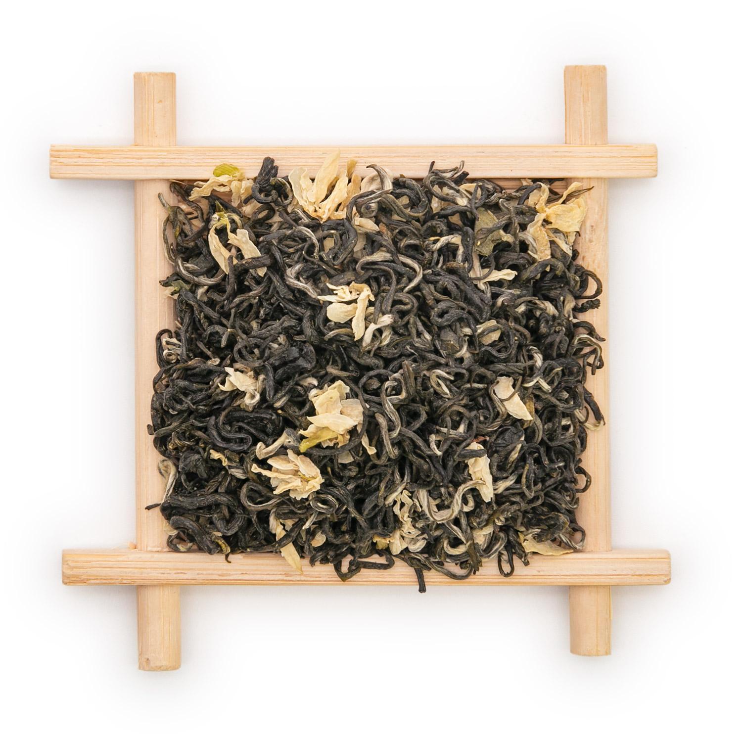 Yuqian 2nd Grade, Chinese Bitan Piaoxue Jamine Green Tea 100g