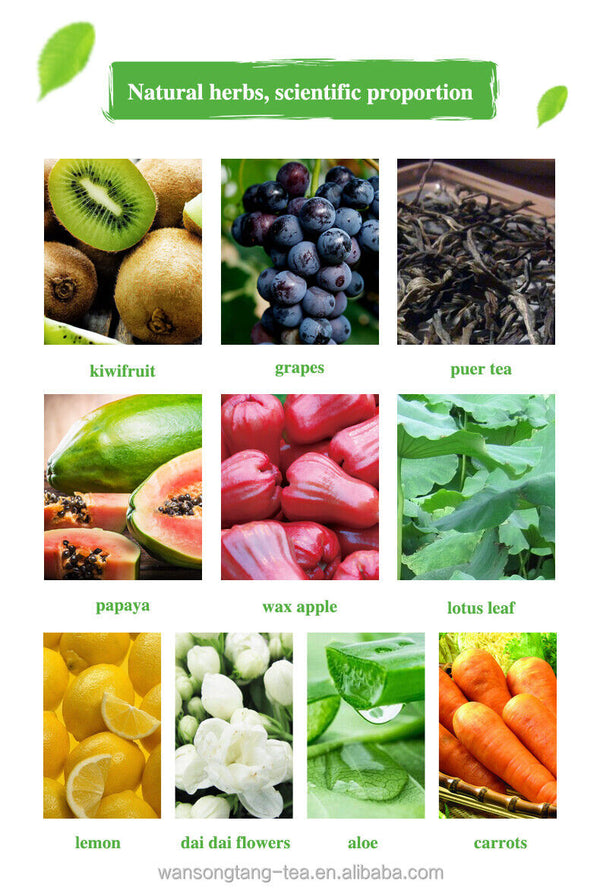Fruit Leaves Plus Fruit Flavor Slimming Tea Hot Sale in Africa 3g*20 Bags