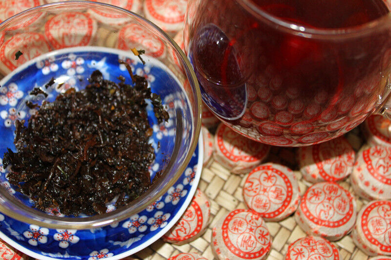 500g Yunnan Pu-erh Tea Glutinous Rice Fragrance Tuo Tea Ripe Tea 云南普洱茶 糯米香沱茶