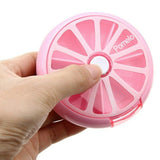 7 Day Medicine Pill Holder New Weekly Rotating Pill Splitter Tablet Storage Case