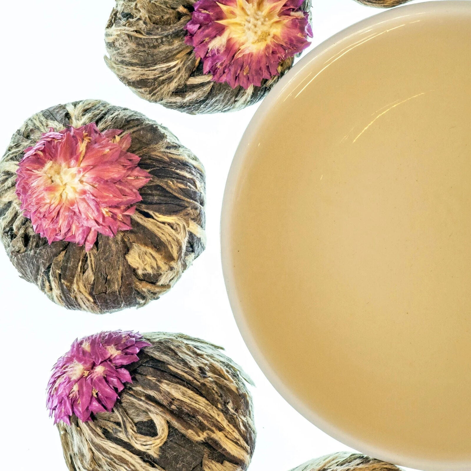 NEW Hand-made Beautiful Blooming Flower Tea Ball Dried Flowers Tea 20pcs