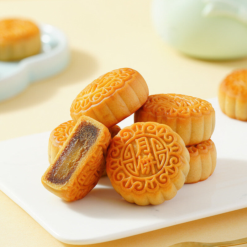 Cantonese Fruit Mooncakes 100pcs Assorted Flavors Bulk Snack