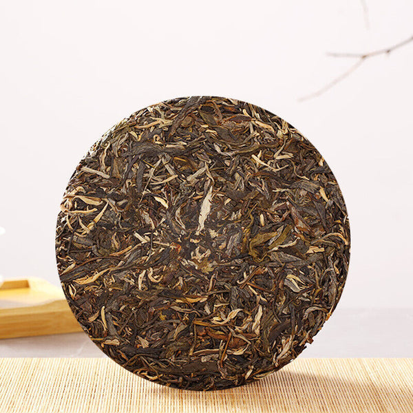 Puerh Raw Tea Slip Bamboo Liangzi 357g Pu-erh Tea Cake Pu Erh Tea Cake