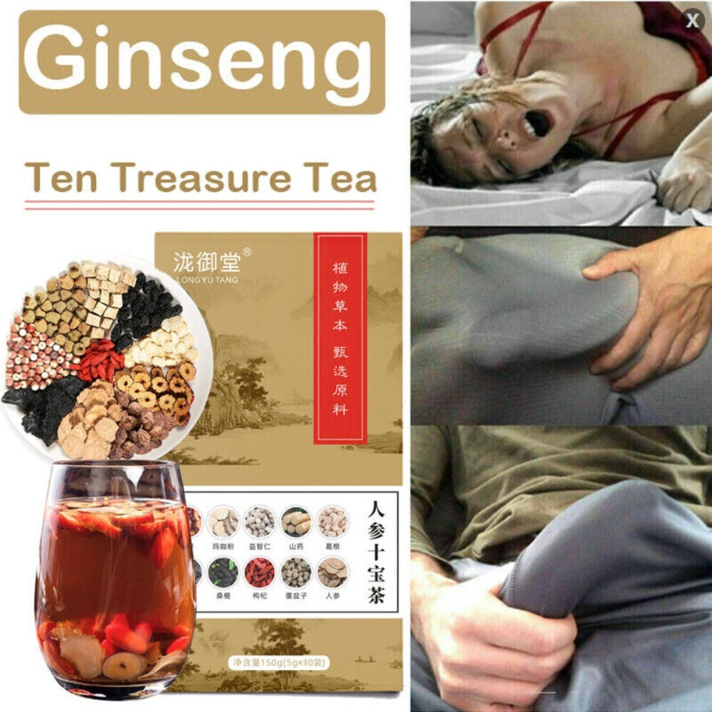 100 Original Ginseng Ten Treasure Herbal Tea Mens Health Vitality Blend Secondary image