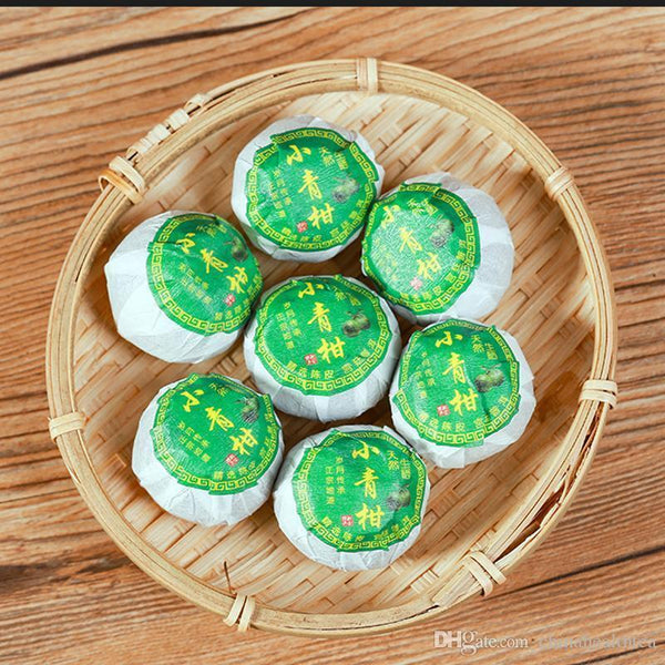 Dried Tangerine Cooked Puer peel ripe puer natural plant tea Xiao Qinggan 250g
