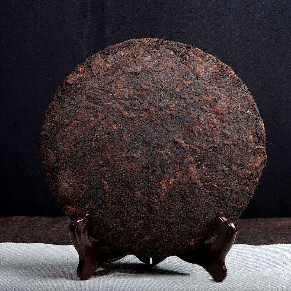 2008 Lao Ban Zhang Ripe Puerh Tea Aged Natural Shu Puer Cake 357g Secondary image
