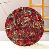 Yunnan Tea Tree King Raw Puerh Cake 357g Ink Red Rose Flower Aged Premium