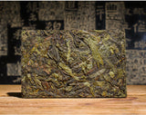 250g Brown Mountain Pu'er Tea Yellow Tablet Pu'er Raw Tea Golden Leaf Tea Brick