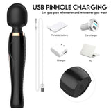 10 modes Powerful Personal Women Massage Wand Scepter Silicone Womens Massager