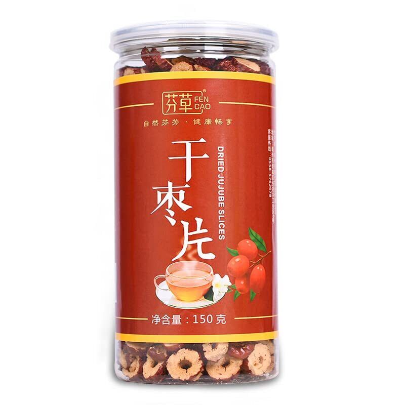 Red Dates, Pitted Red Jujube Slices 150g, Chinese Red Dates, Fruit No Sugar Main image