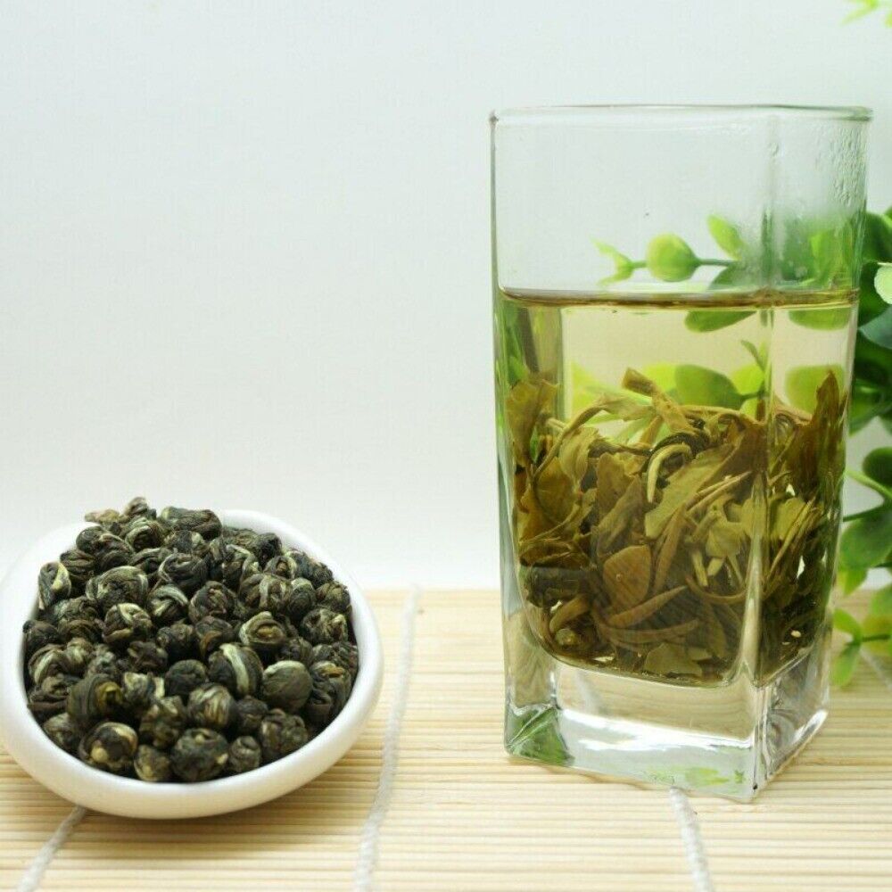 Jasmine Dragon Pearl Green Tea 250g Natural Fresh Metal Can
