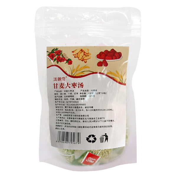 Glycyrrhiza Jujube Soup - Instant Wheat, Licorice & Red Date Pyramid Tea Bags