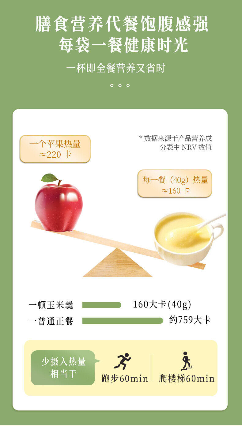 Yamswurzel-Hirse-Kürbis-Mais-Suppe 500g Frühstücks-Mahlzeiten-Ersatz-Pulver