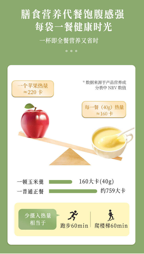 Yamswurzel-Hirse-Kürbis-Mais-Suppe 500g Frühstücks-Mahlzeiten-Ersatz-Pulver