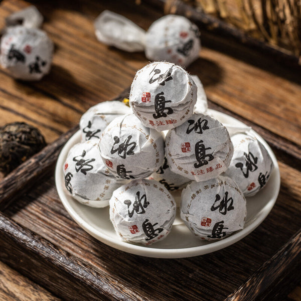 Wholesale factory price compressed fermented/ripe puerh tea flavored Chinese