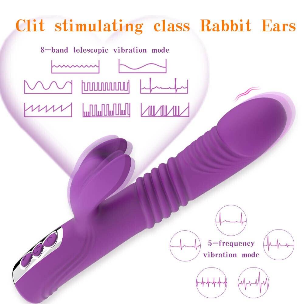 Multi-speed Rabbit Vibrator Female Cordless Wand Massager Sex toys for Women