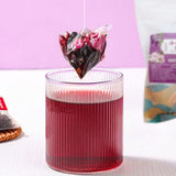 Mulberry Rose Hibiscus Tea, Refreshing Sweet and Sour Summer Fruit Drink