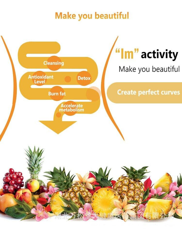 Kiwi Instant Fit Fruit Juice Flat Tummy Weight Loss Beauty Detox Powder 5g*10bag