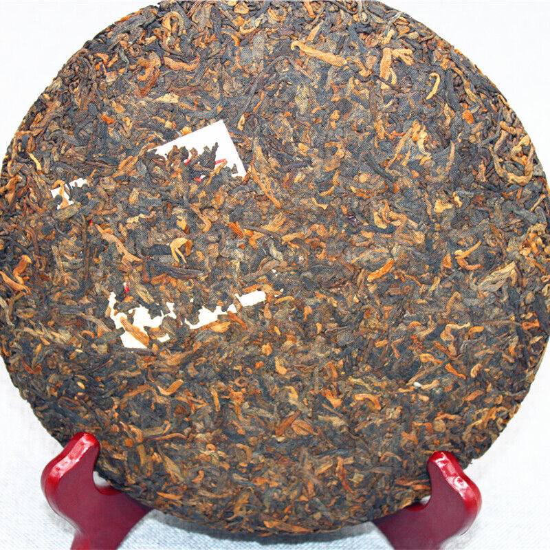 High Quality 357g Yunnan Pu'er Tea Golden Bud Cake Tea Ripe Pu'er Tea