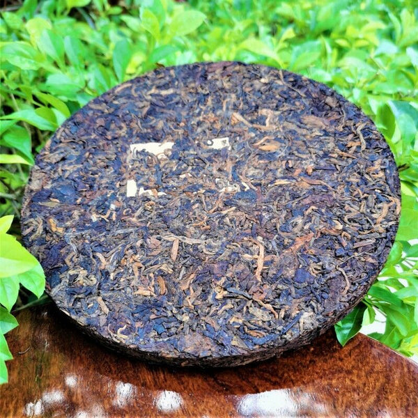 357g Zhonghong Yin Yiwu Zhangxiang Pu'er Ripe Tea Yiwu Daye Pu'er Ripe Tea Cake