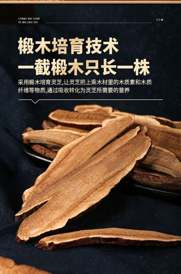 Wild Changbai Mountain Red Reishi Slices 45g Pure Sulfur Free No Additives