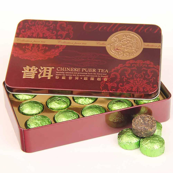 90g Glutinous Rice Flavor Shen Puer Gift Pack,2021/2022 Yr Raw Puer Mini Tuocha