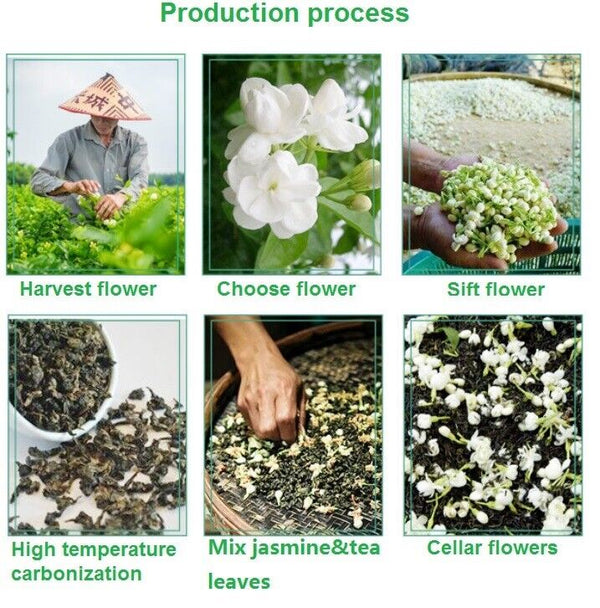 Health Jasmine Flavour Tea Green Tea Leaf Jasmine White Dragon Pearl Tea 500g