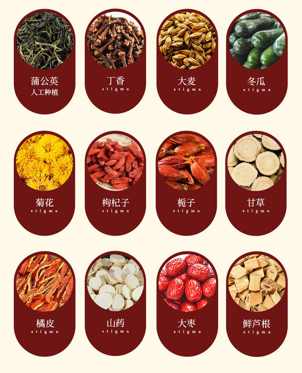 Wetness Relief Tea Poria Red Bean Tea for Moisture Balance