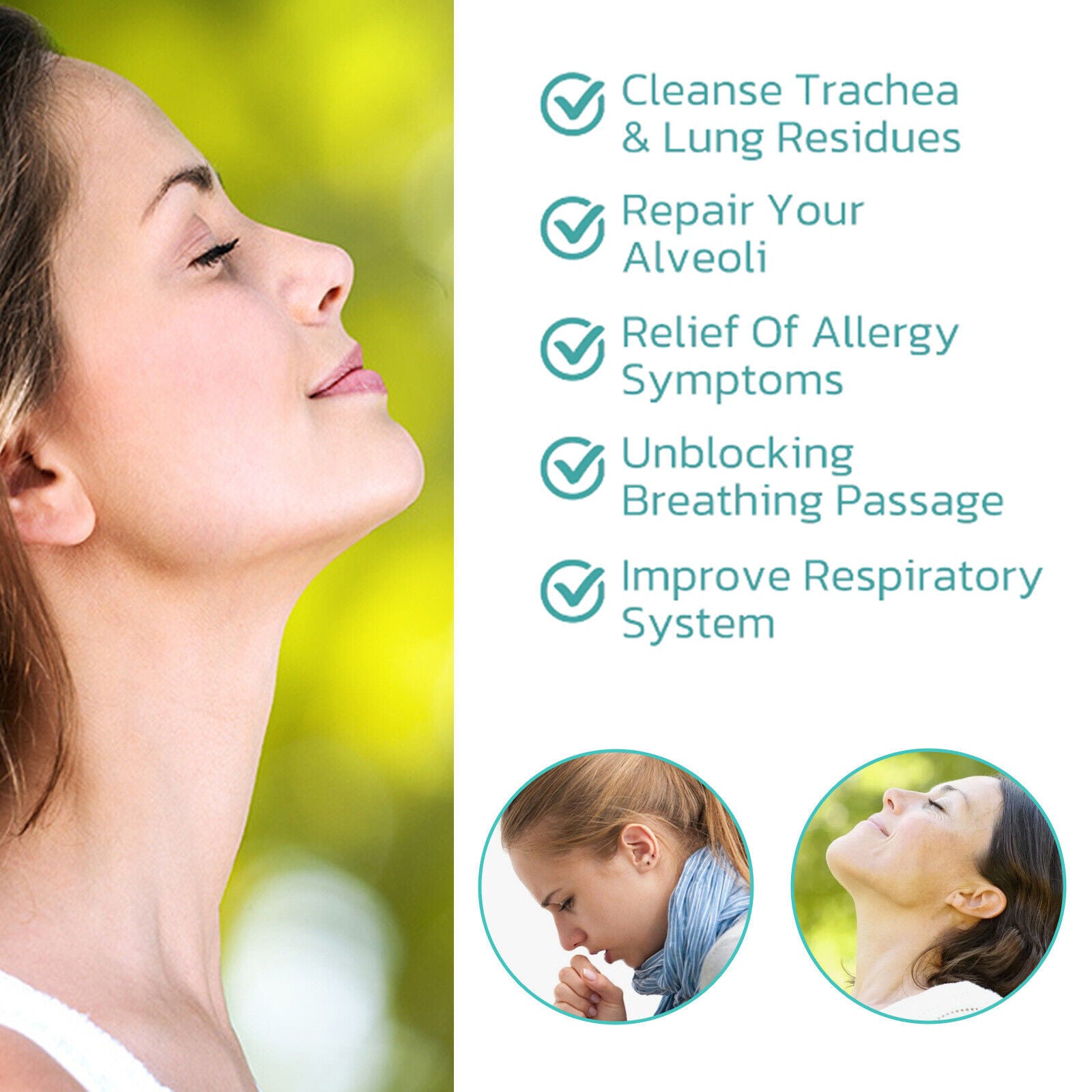 Body Cleansing Spray Relieve Dry, Itchy Throat Cough Sore Throat Body Care Drops Secondary image